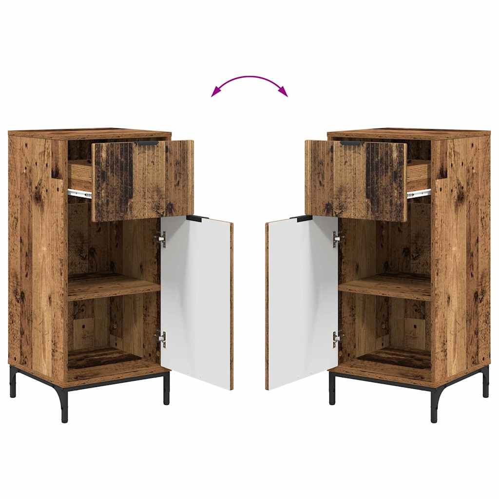 Armário de Banheiro com gaveta Madeira antiga 39.5 x 36 x 88 cm