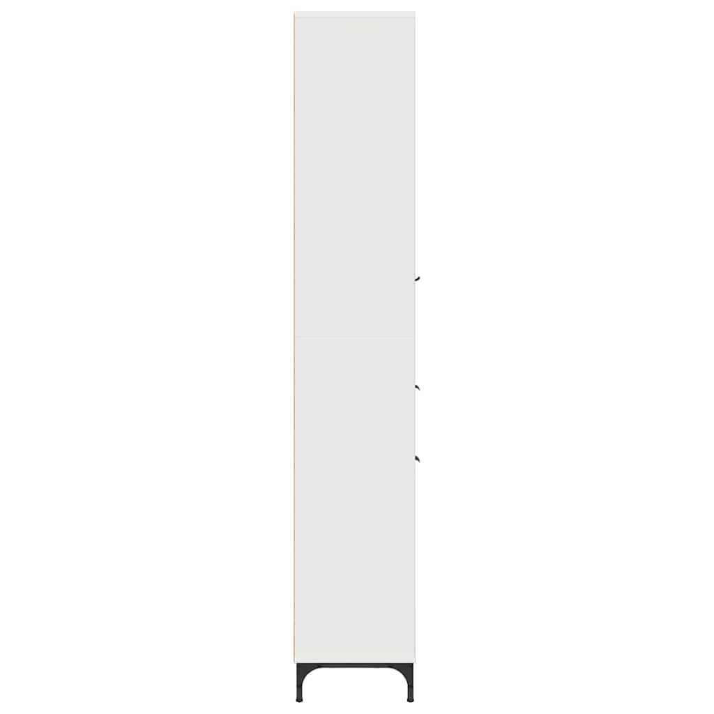 Armário Alto de Banheiro com gaveta Branco 31,5 x 33 x 190 cm