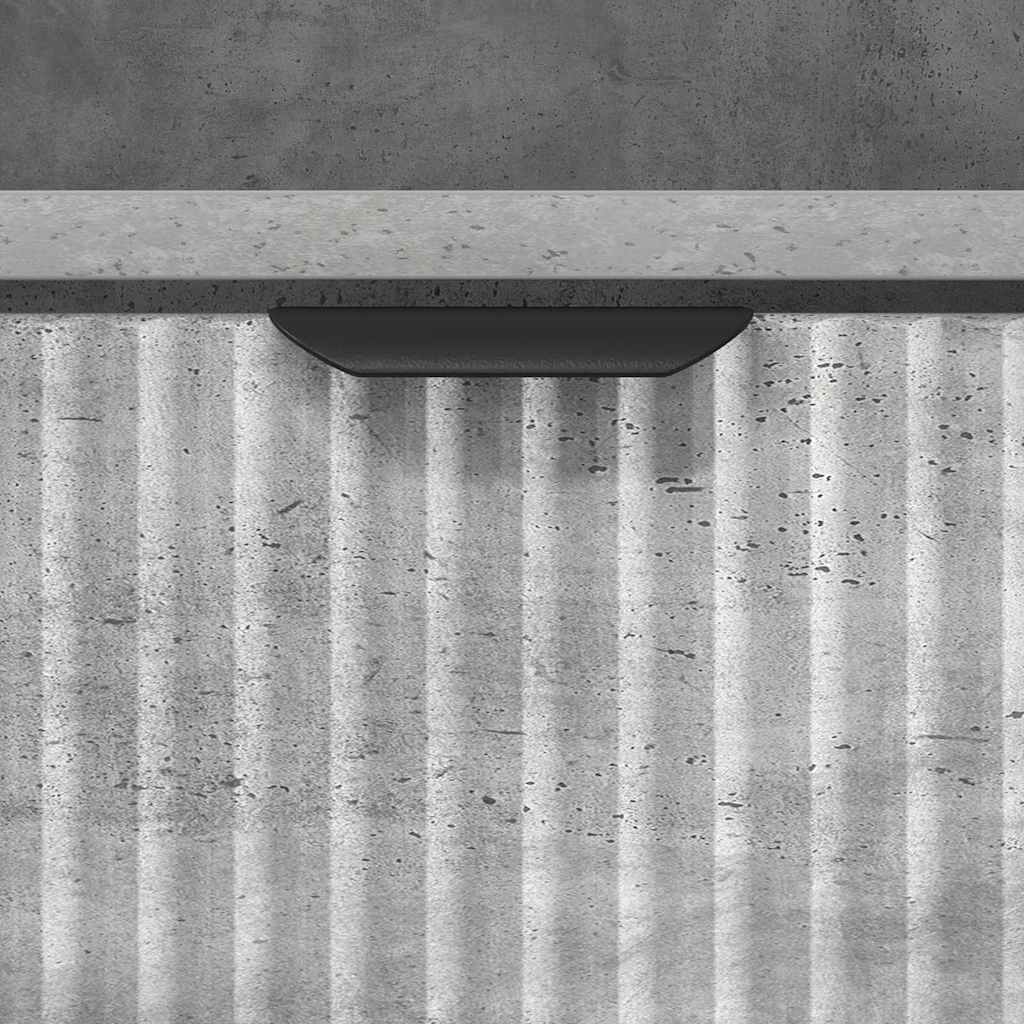 Armário Alto de Banheiro Cinzento cimento 31,5 x 33 x 190 cm