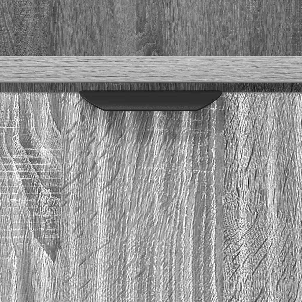 Armário Alto de Banheiro Sonoma cinzento 31,5 x 33 x 190 cm