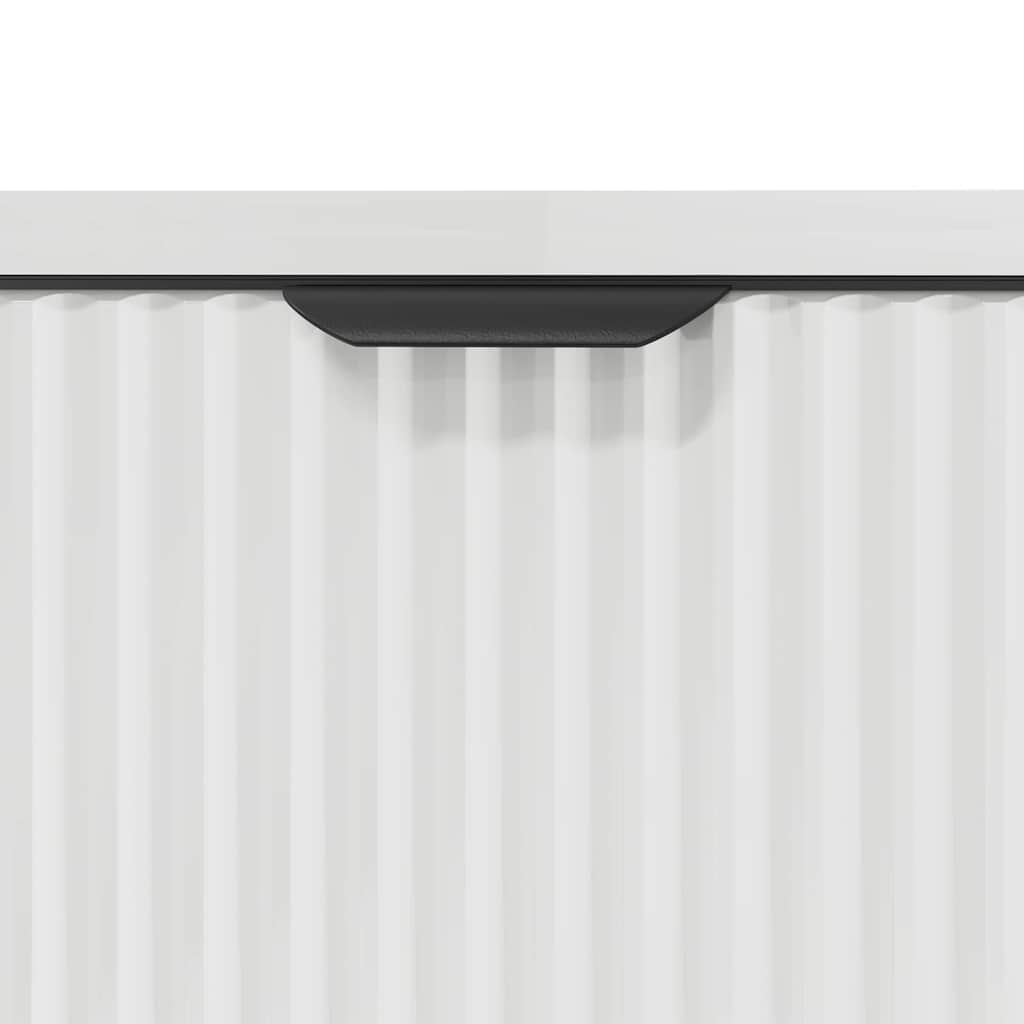 Armário para Pia de Banheiro com armazenamento Branco brilhante