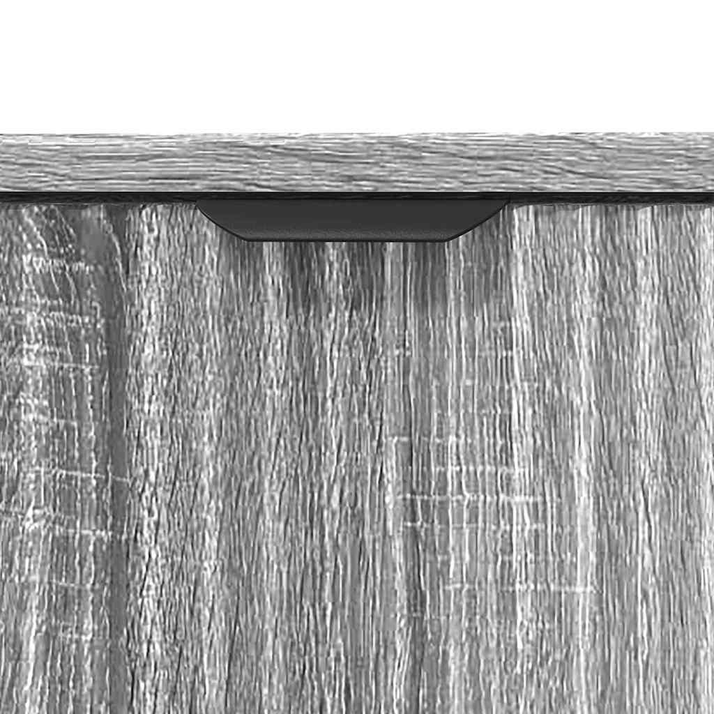 Armário para Pia de Banheiro com armazenamento Sonoma cinzento