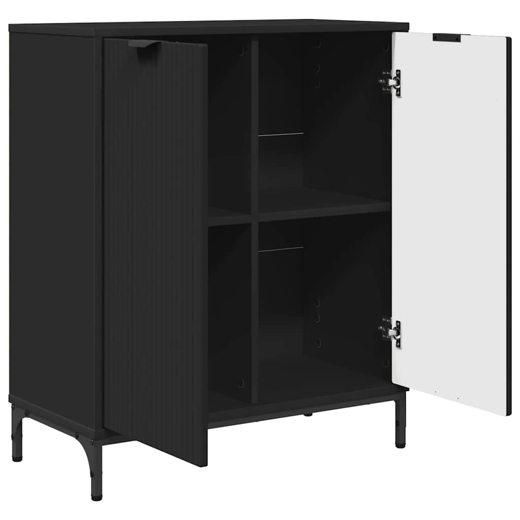 Buffet Preto 69.5 x 33 x 82 cm Madeira processada