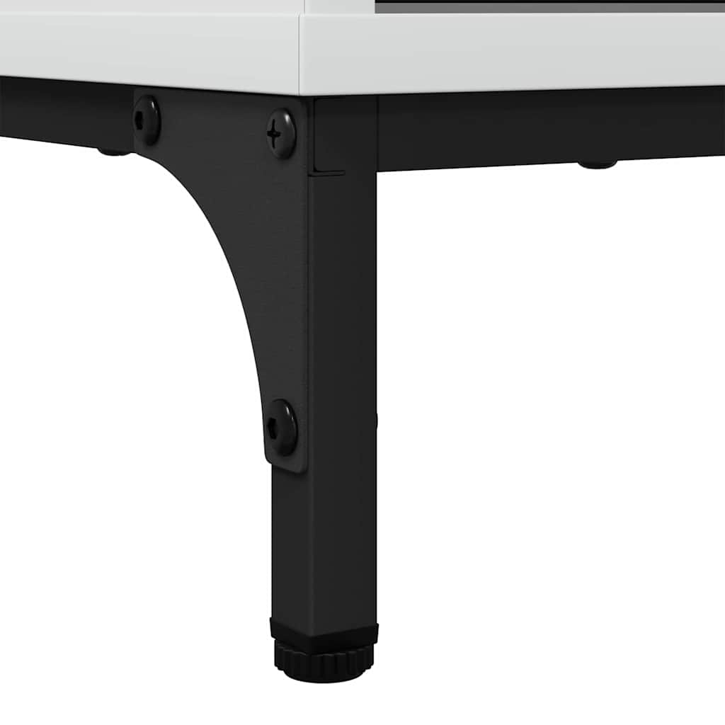 Buffet Branco brilhante 69.5 x 33 x 82 cm Madeira processada