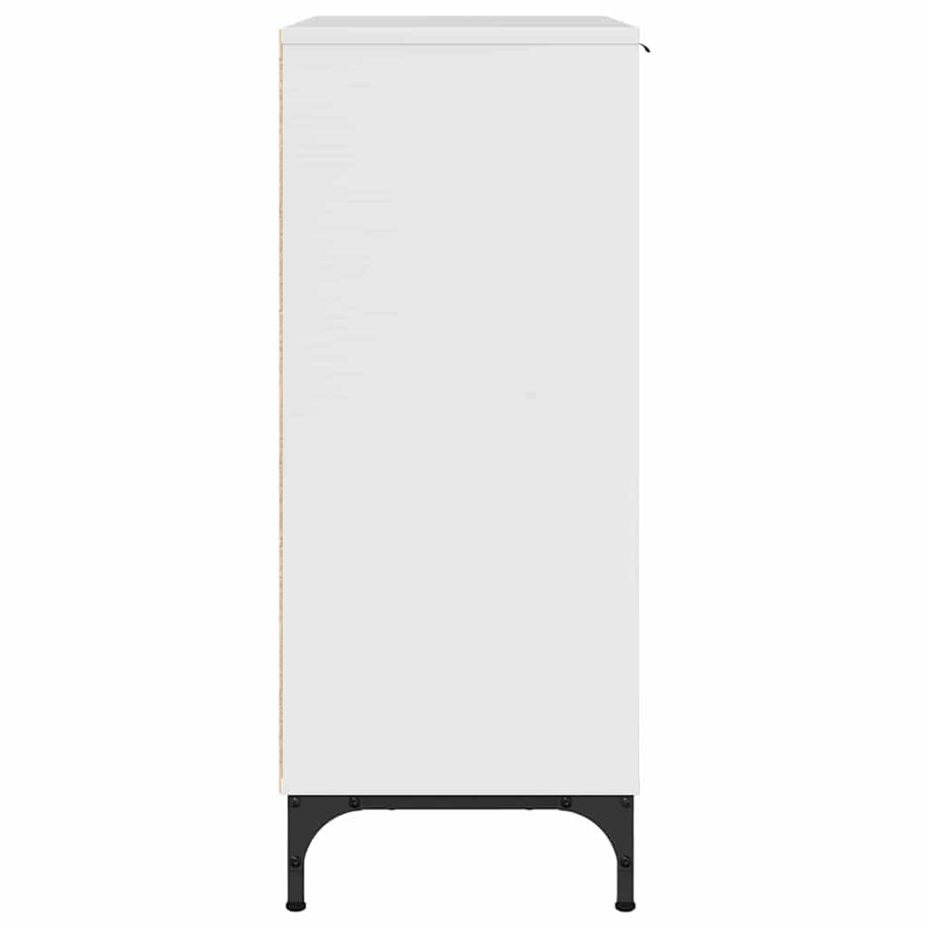 Buffet Branco brilhante 69.5 x 33 x 82 cm Madeira processada