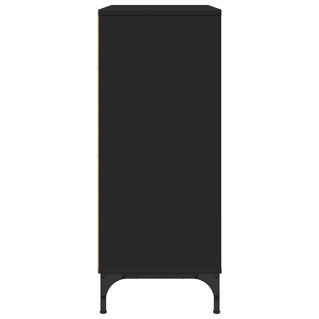 Buffet com gaveta Preto 79.5 x 33 x 82 cm Madeira processada
