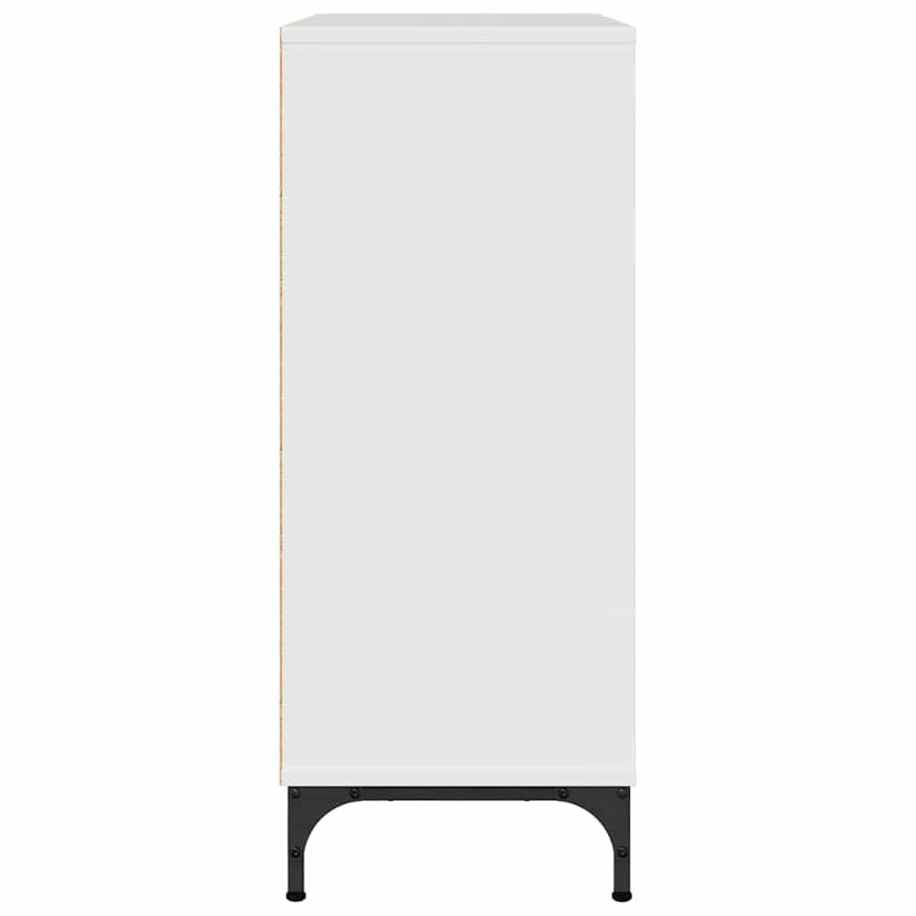 Buffet Branco brilhante 79.5 x 33 x 82 cm Madeira processada