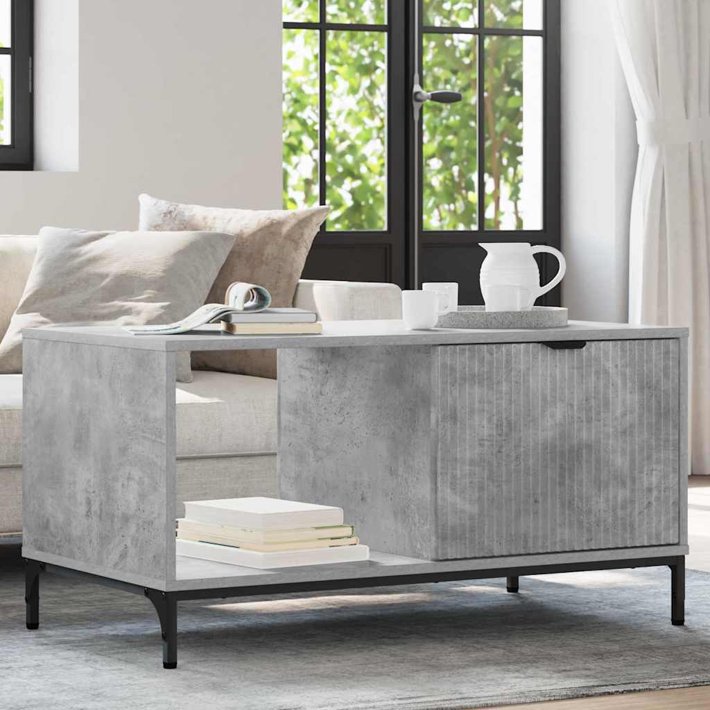 Mesa de centro Cinzento cimento 90 x 49 x 46 cm