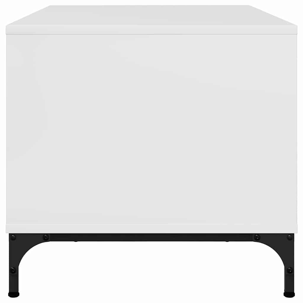 Mesa de centro Branco brilhante 90 x 49 x 46 cm