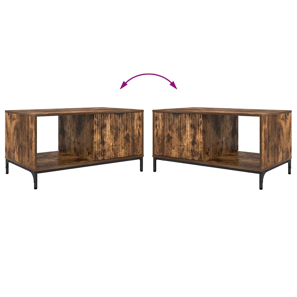 Mesa de centro Carvalho fumado 90 x 49 x 46 cm