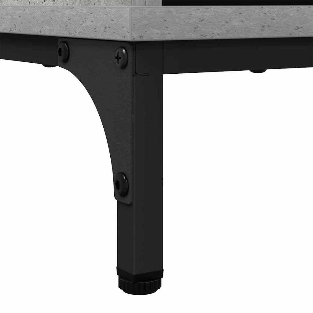 Buffet Cinzento cimento 89,5 x 33 x 82 cm Madeira processada