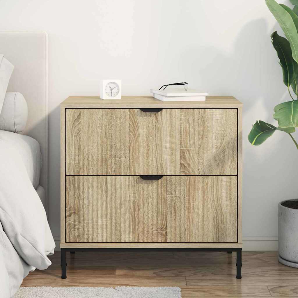 Mesa-de-cabeceira com gaveta Carvalho sonoma 63.5 x 36 x 61 cm