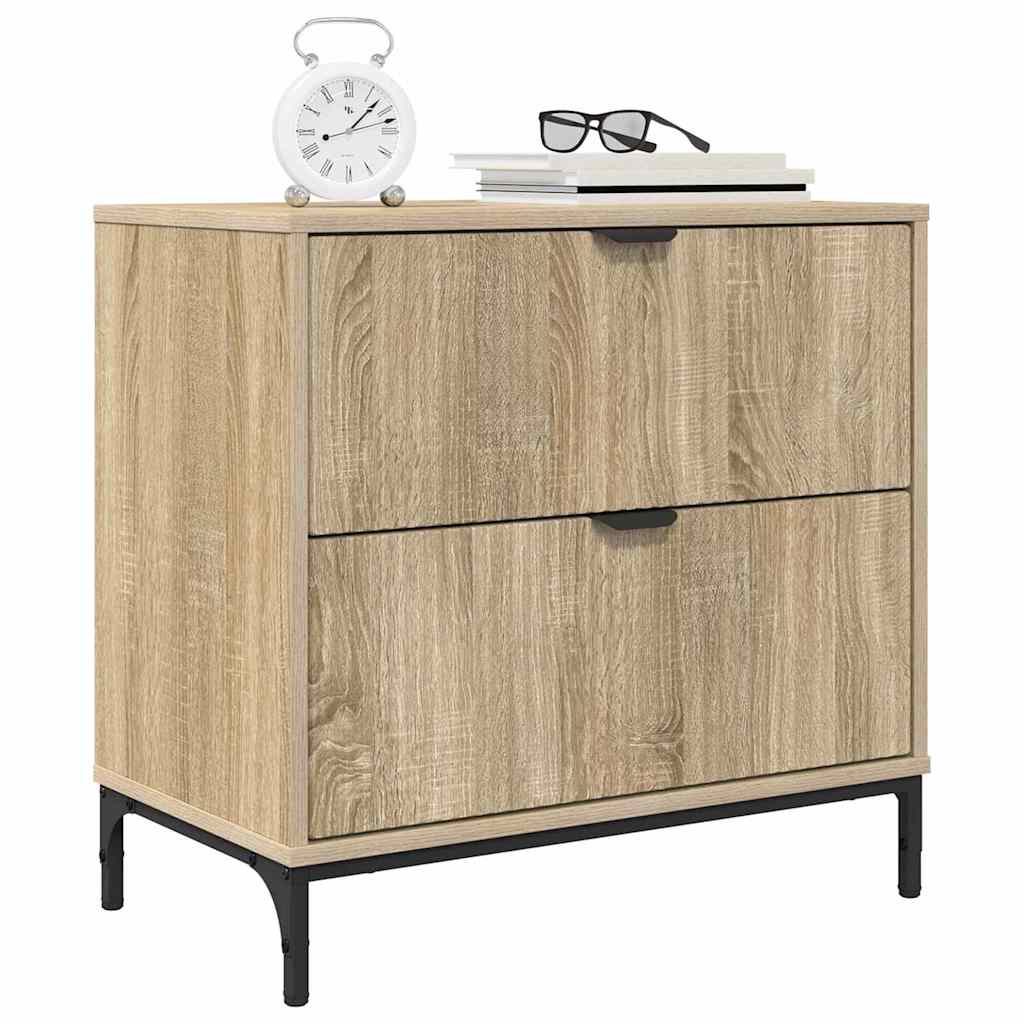 Mesa-de-cabeceira com gaveta Carvalho sonoma 63.5 x 36 x 61 cm