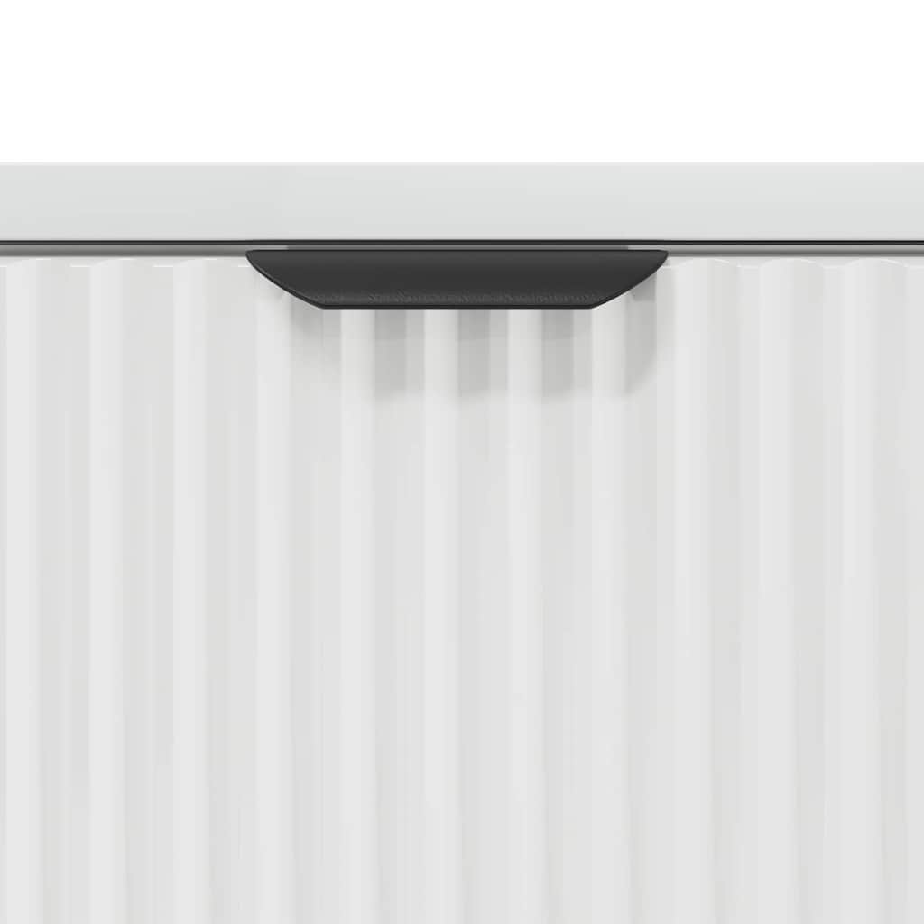 Mesa-de-cabeceira com gaveta Branco brilhante 63.5 x 36 x 61 cm