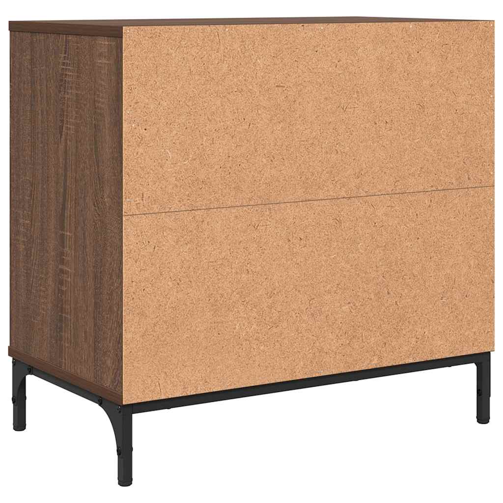 Mesa-de-cabeceira Carvalho castanho 63.5 x 36 x 61 cm