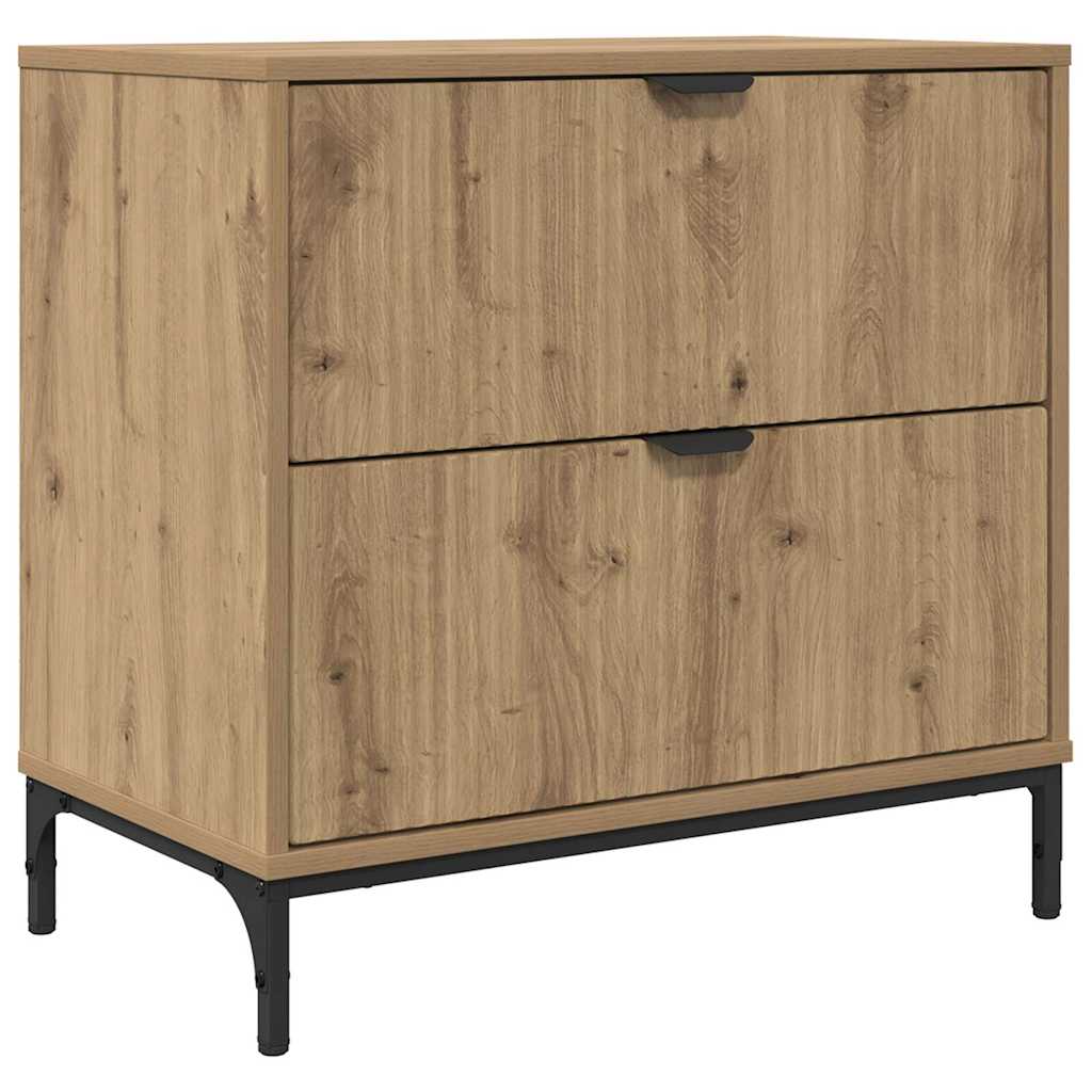 Mesa-de-cabeceira carvalho artisiano 63.5 x 36 x 61 cm