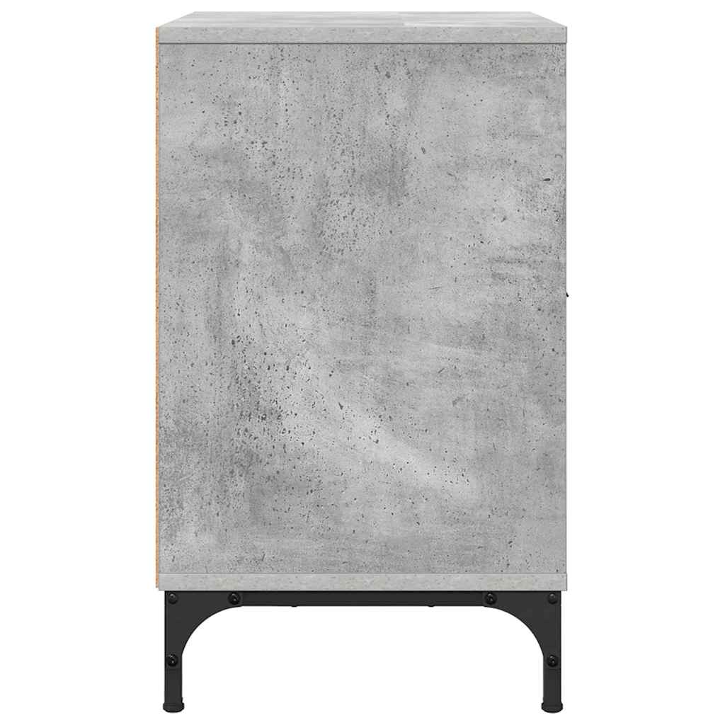 Mesa-de-cabeceira com gaveta Cinzento cimento 49 x 36 x 61 cm