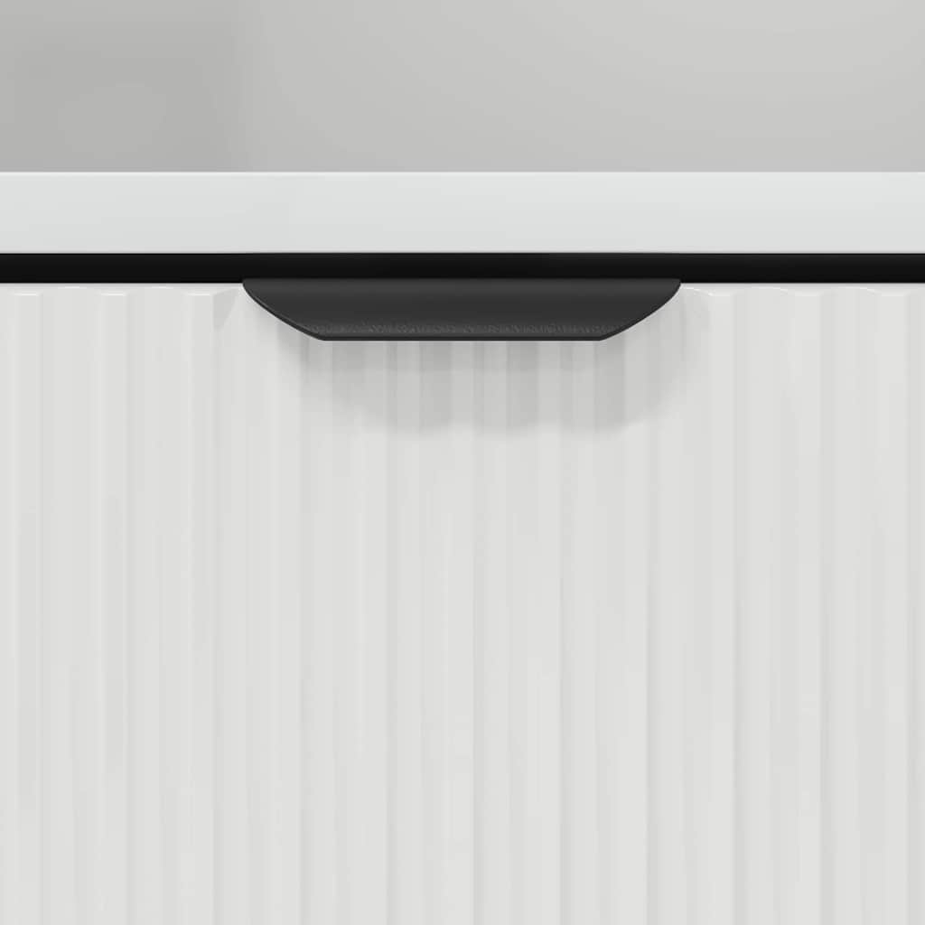Mesa-de-cabeceira com gaveta Branco brilhante 49 x 36 x 61 cm