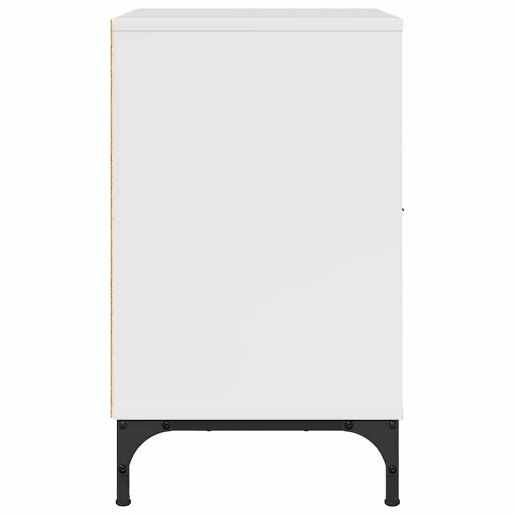 Mesas de cabeceira 2 pcs Branco brilhante 49 x 36 x 61 cm