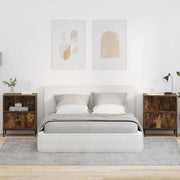 Mesas de cabeceira 2 pcs Carvalho fumado 49 x 36 x 61 cm