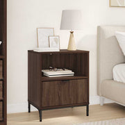 Mesa-de-cabeceira com gaveta Carvalho castanho 49 x 36 x 61 cm