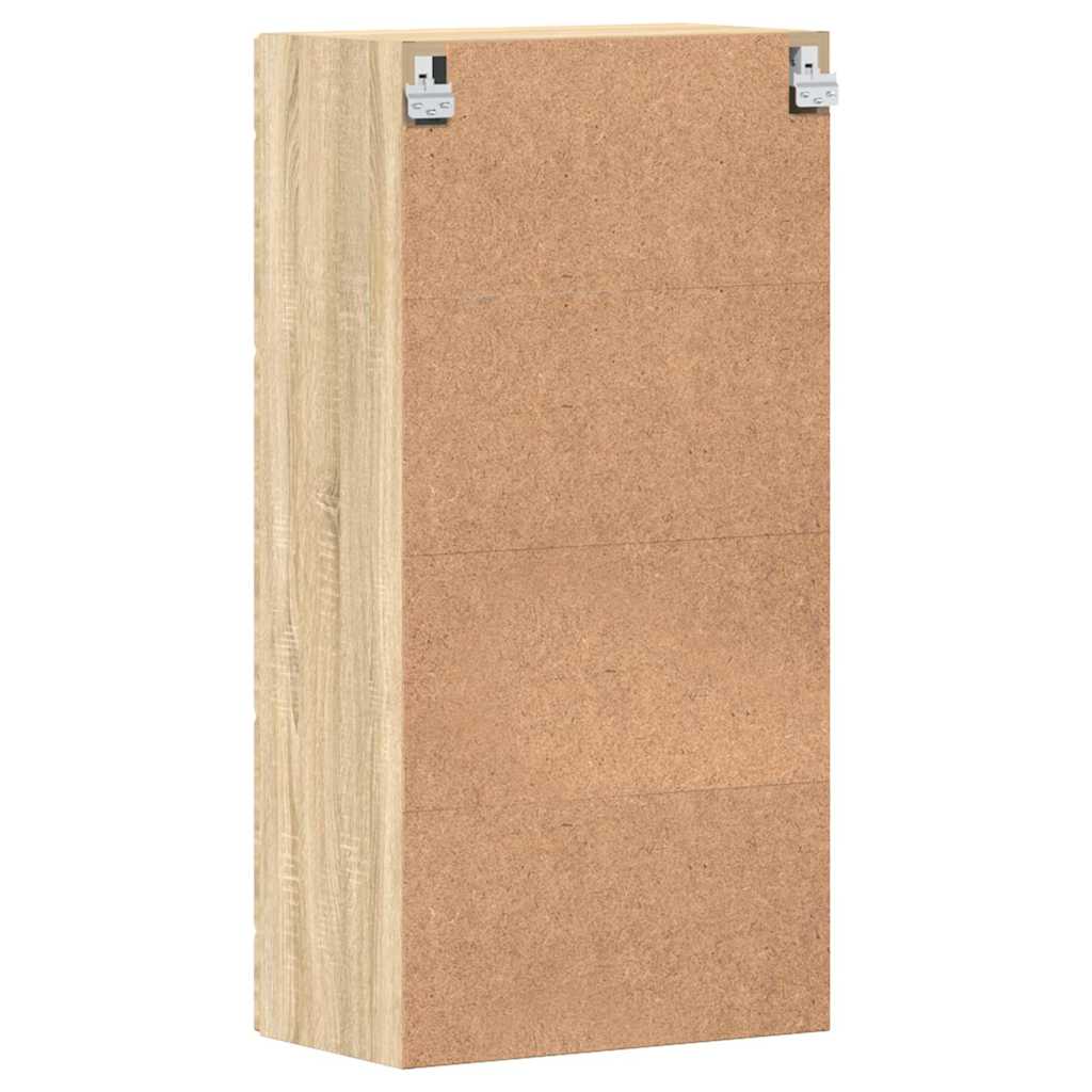 Estante de Parede com porta Carvalho sonoma 55 x 29 x 100 cm