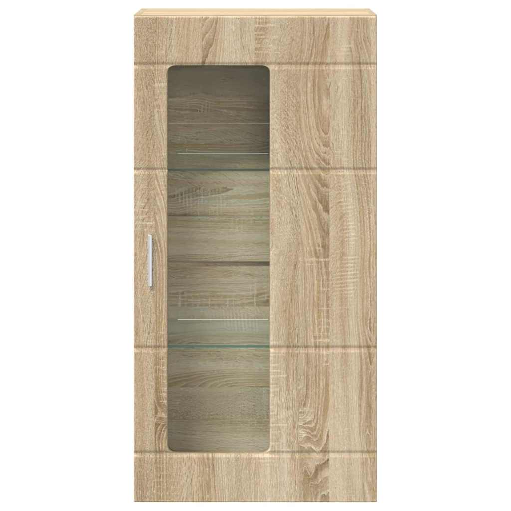 Estante de Parede com porta Carvalho sonoma 55 x 29 x 100 cm