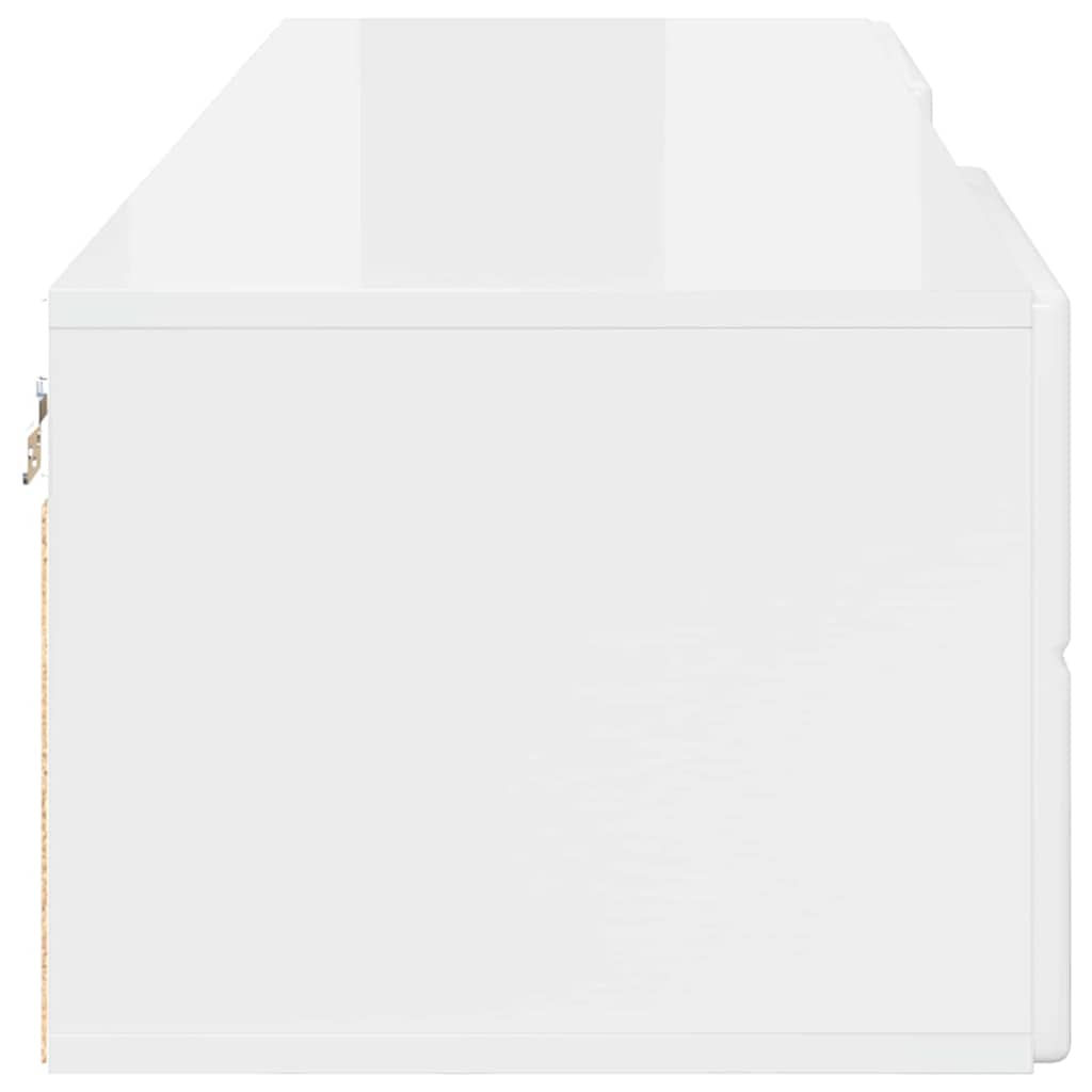 Gabinete para TV com gaveta Branco brilhante 150 x 39 x 30 cm