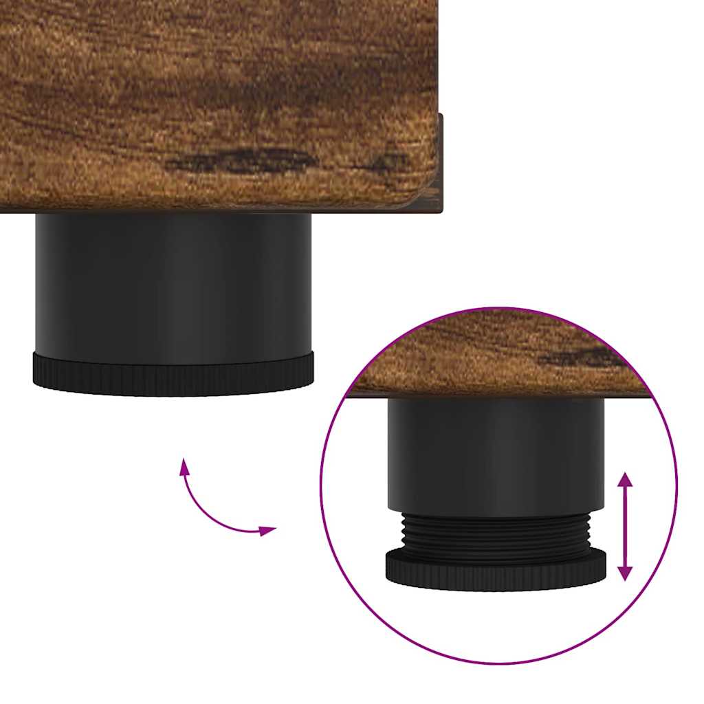 Gabinete para TV com gaveta Carvalho fumado 150 x 39 x 30 cm