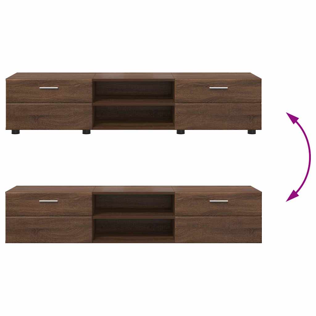 Gabinete para TV com gaveta Carvalho castanho 150 x 39 x 30 cm