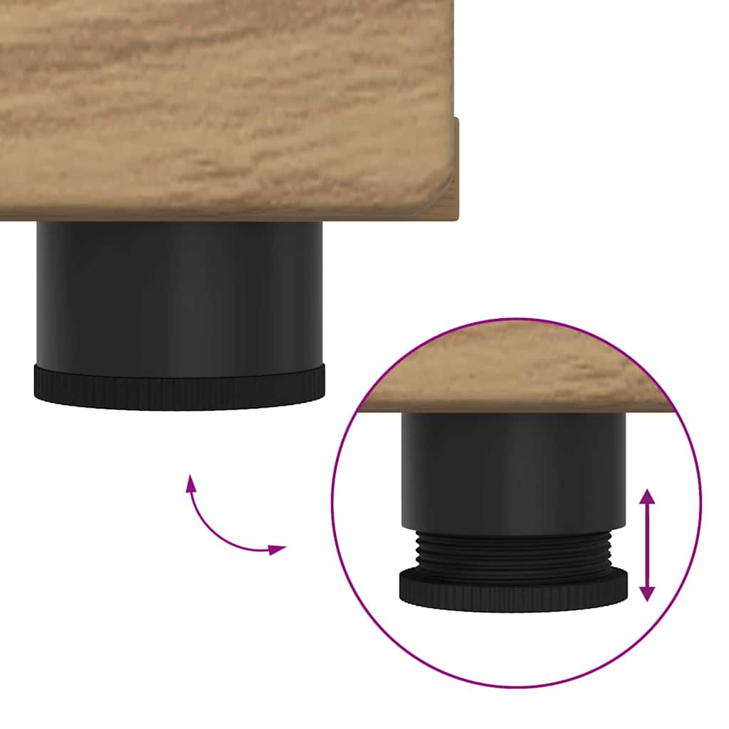 Gabinete para TV com gaveta carvalho artisiano 150 x 39 x 30 cm