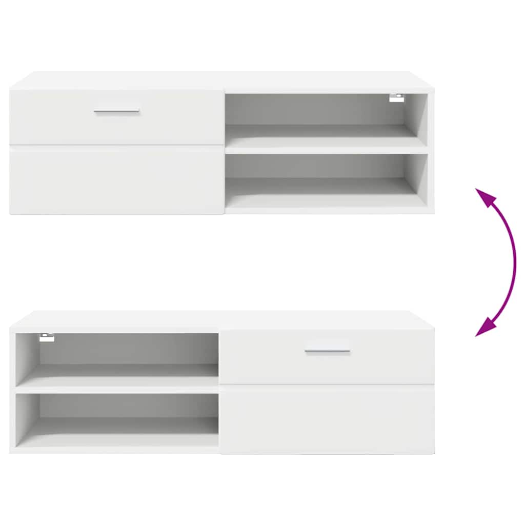 Gabinete para TV Branco 100.5 x 39 x 30 cm Madeira processada
