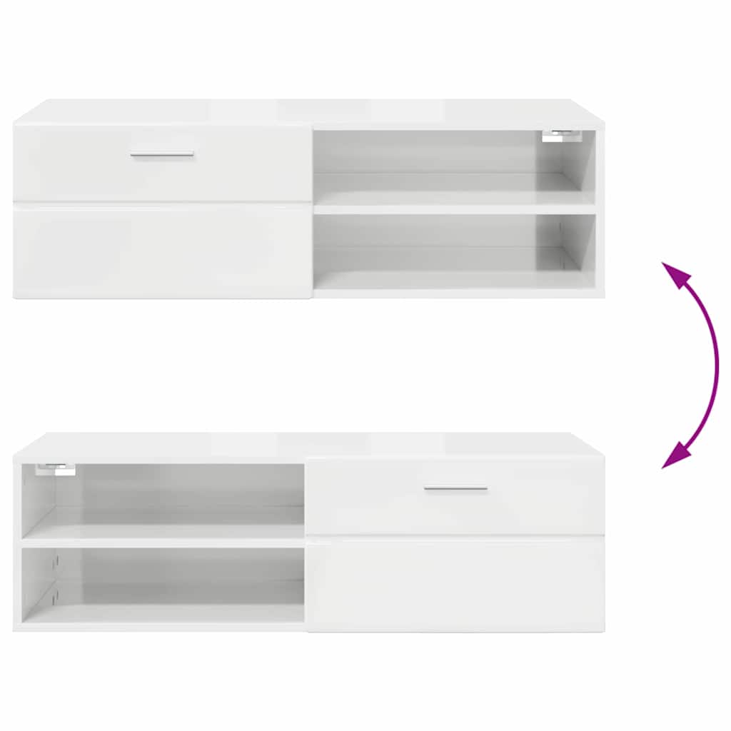 Gabinete para TV com gaveta Cinzento cimento 100.5 x 39 x 30 cm