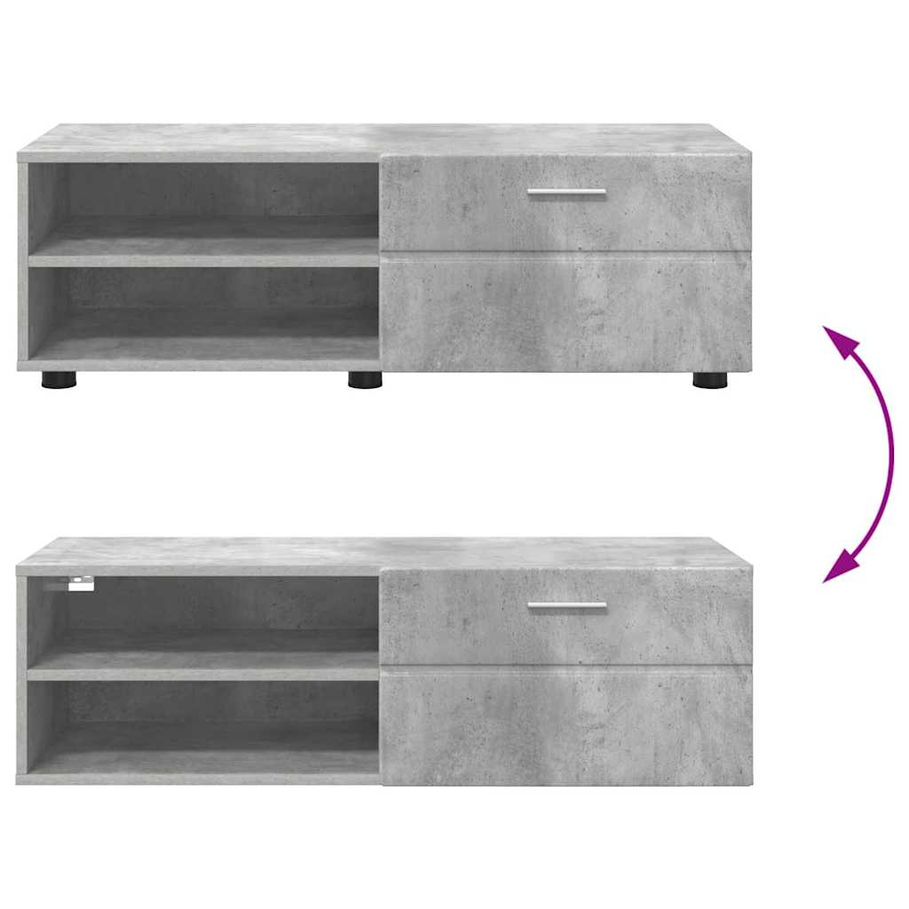 Gabinete para TV com gaveta Branco brilhante 100.5 x 39 x 30 cm