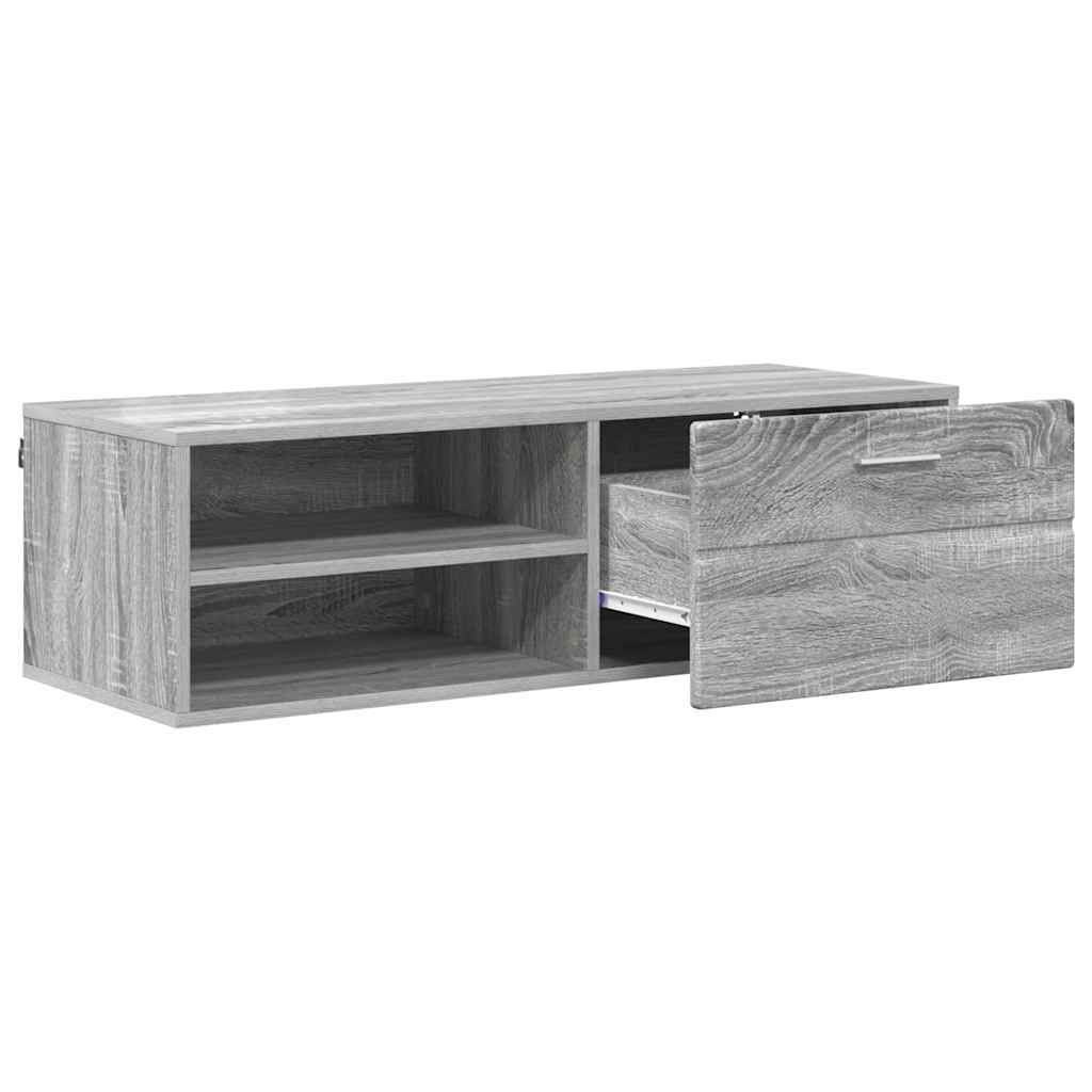 Gabinete para TV com gaveta Sonoma cinzento 100.5 x 39 x 30 cm