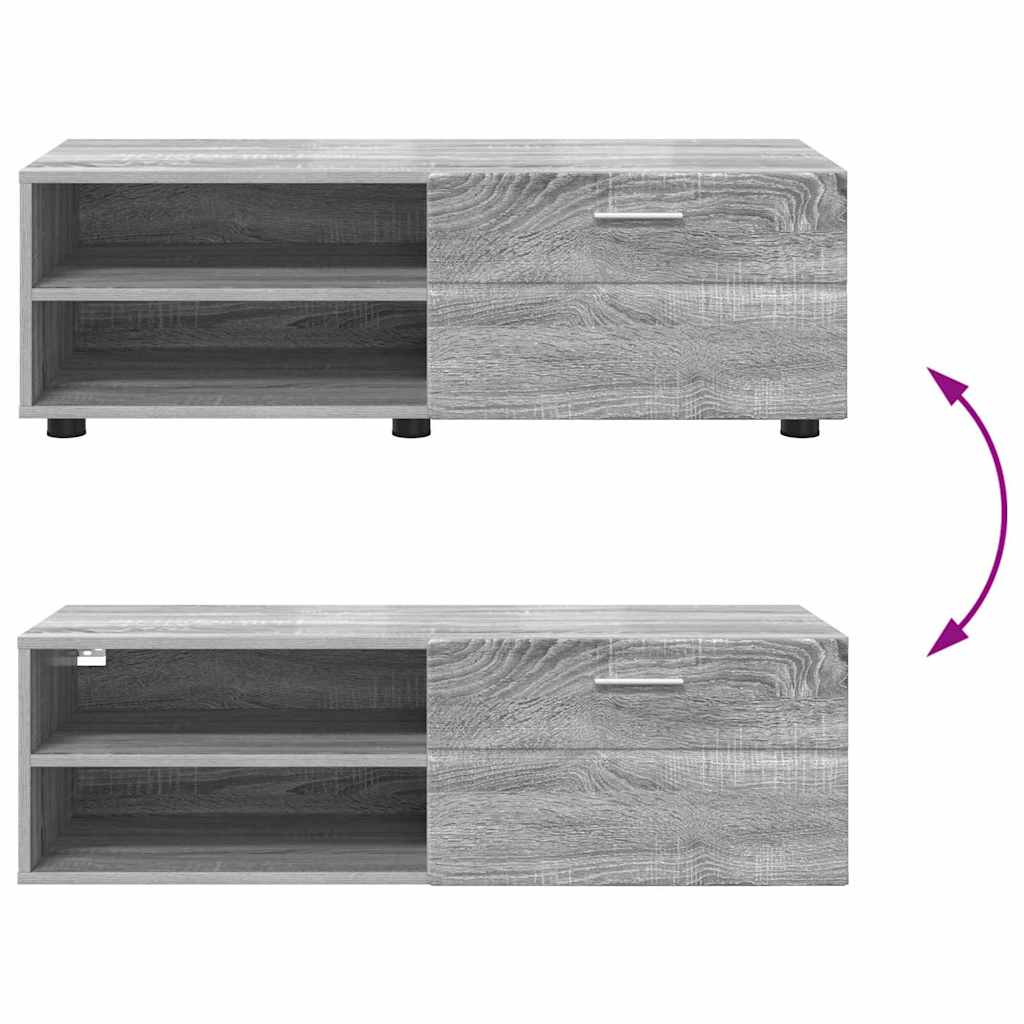 Gabinete para TV com gaveta Sonoma cinzento 100.5 x 39 x 30 cm