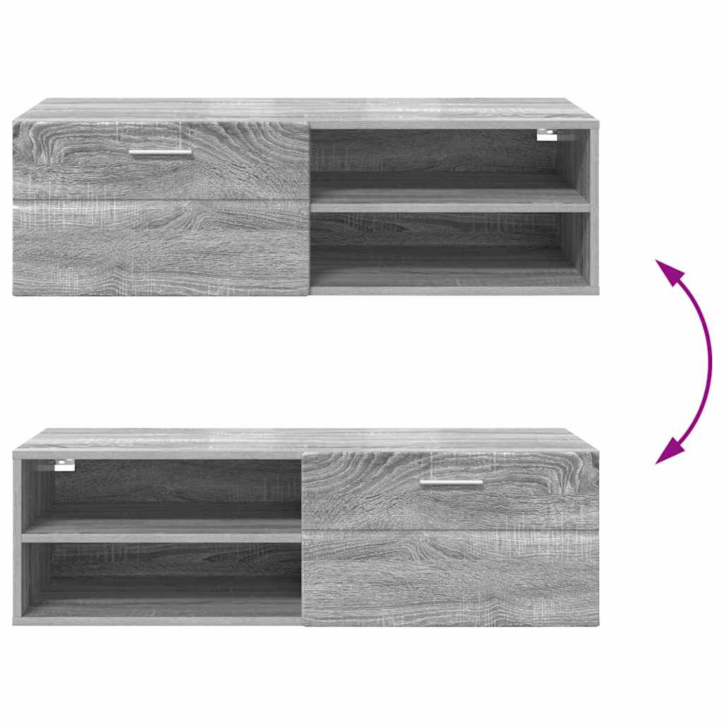 Gabinete para TV com gaveta Sonoma cinzento 100.5 x 39 x 30 cm