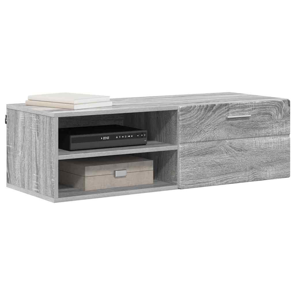 Gabinete para TV com gaveta Sonoma cinzento 100.5 x 39 x 30 cm