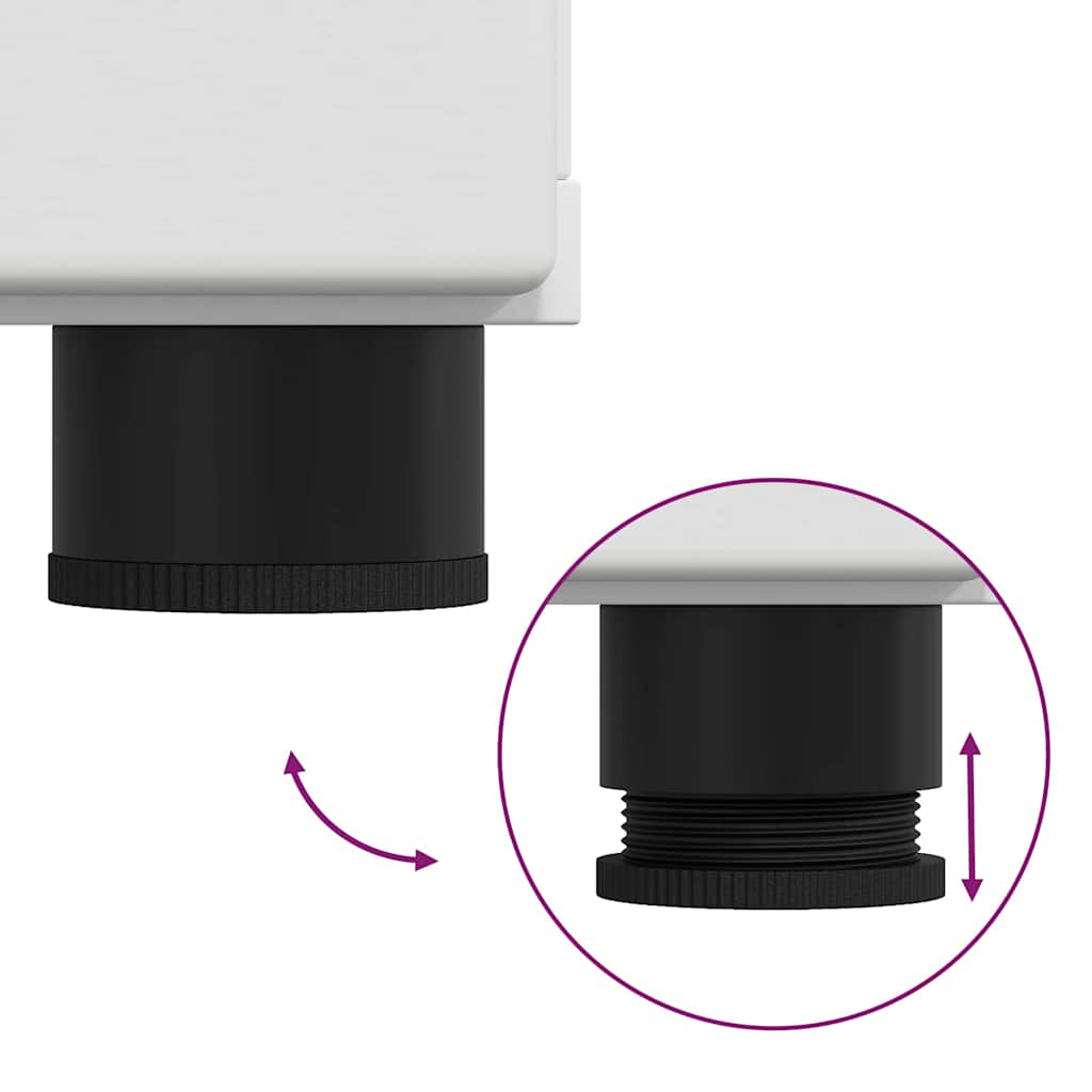 Buffet com gaveta Branco 88.5 x 30.5 x 73 cm Madeira processada