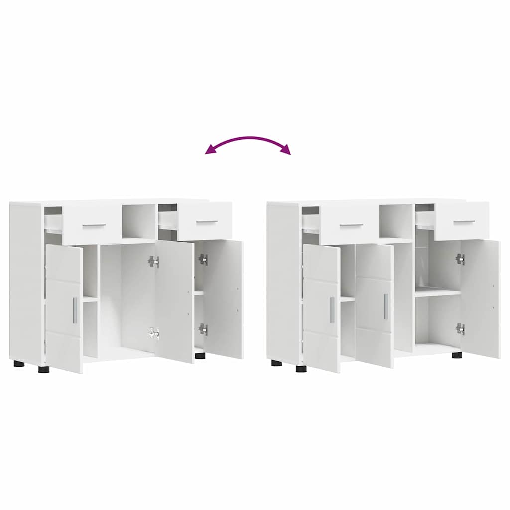 Buffet com gaveta Branco 88.5 x 30.5 x 73 cm Madeira processada