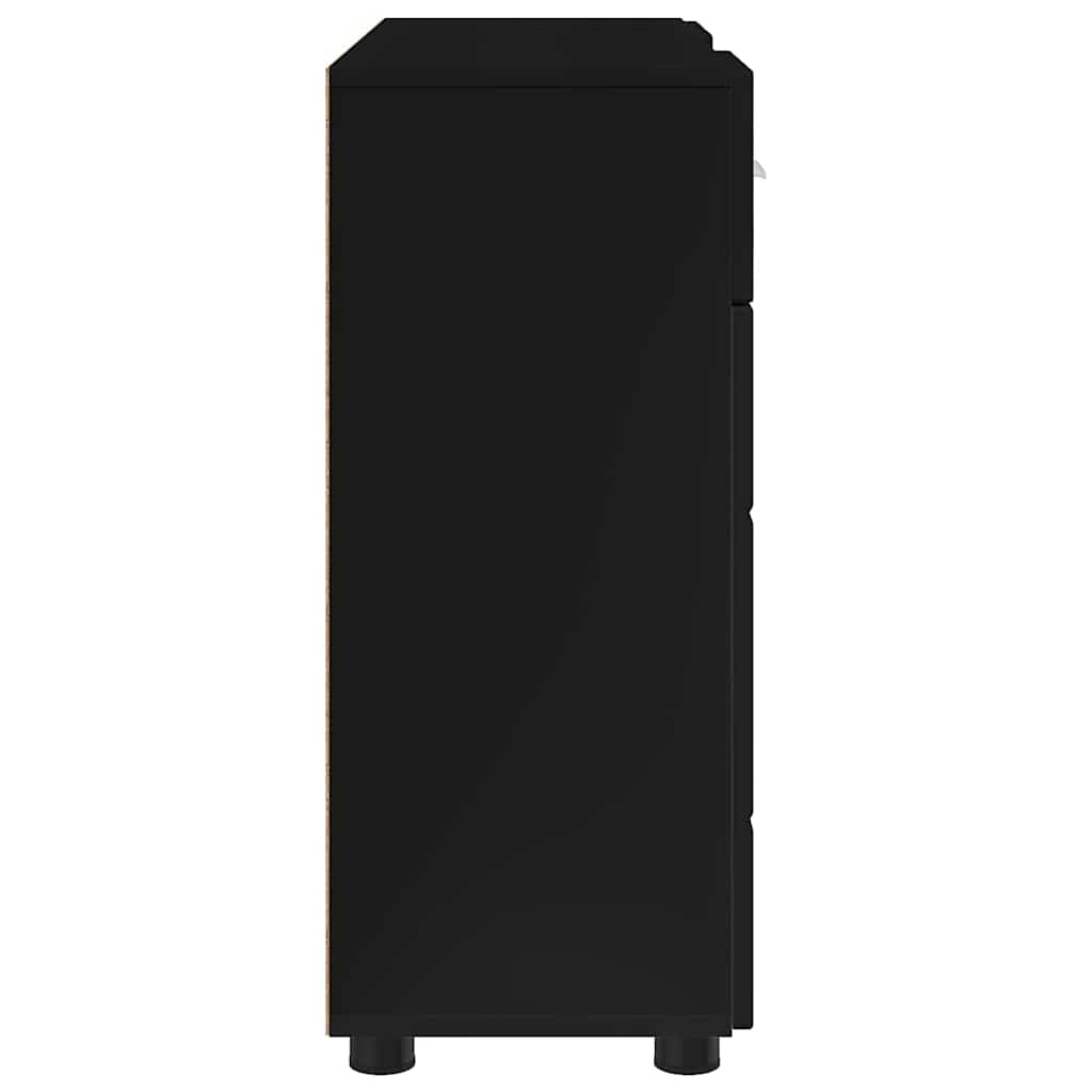 Buffet com gaveta Preto 88.5 x 30.5 x 73 cm Madeira processada