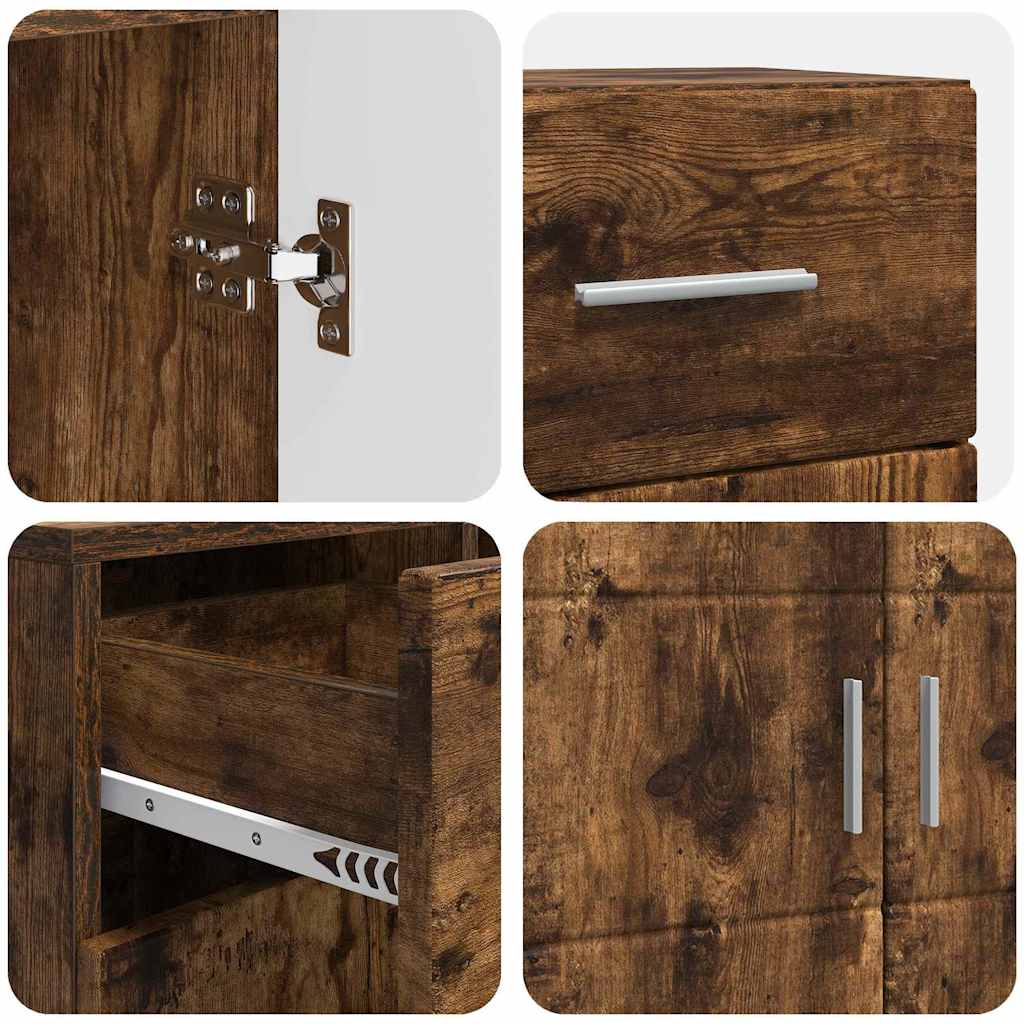 Buffet Carvalho fumado 88.5 x 30.5 x 73 cm Madeira processada