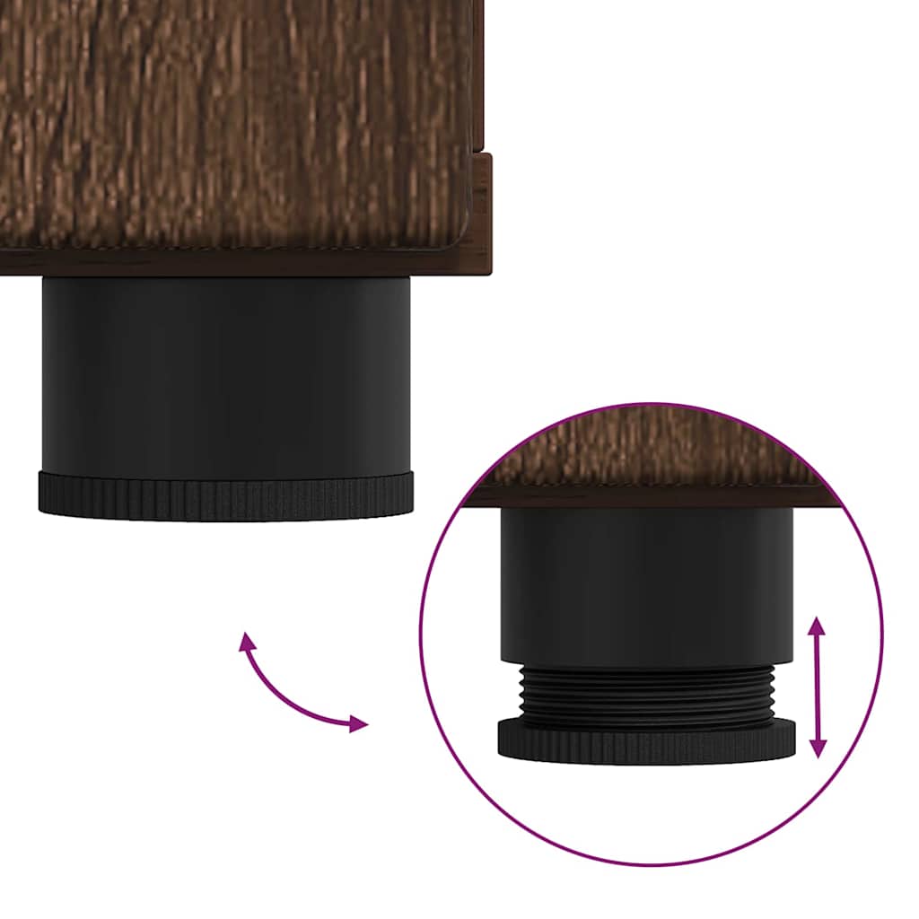 Buffet Carvalho castanho 88.5 x 30.5 x 73 cm Madeira processada