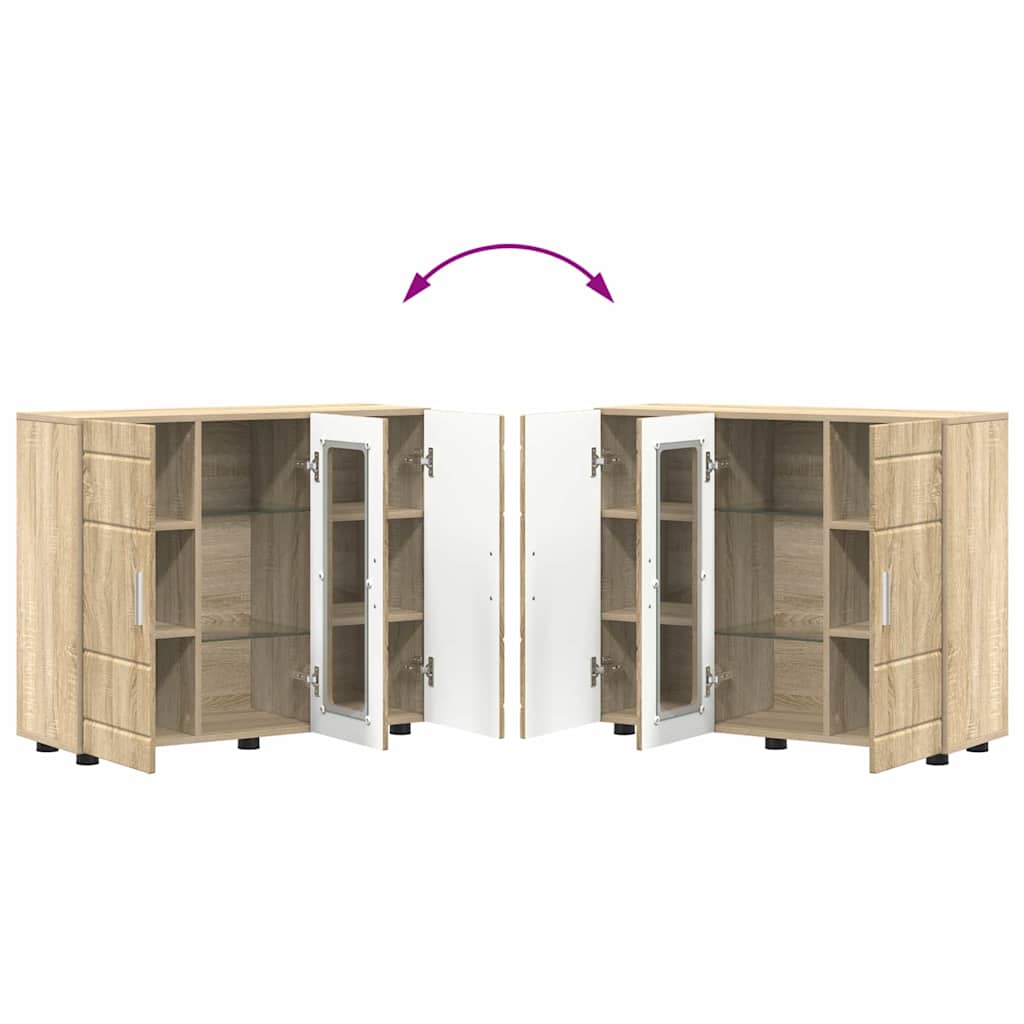 Buffet Carvalho sonoma 55.5 x 29 x 100 cm Madeira processada