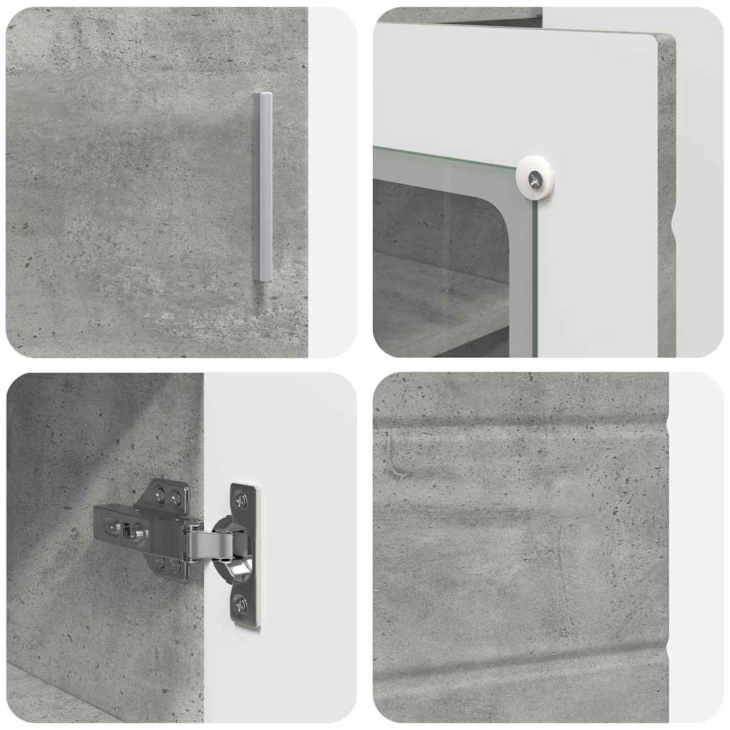 Buffet Cinzento cimento 55.5 x 29 x 100 cm Madeira processada