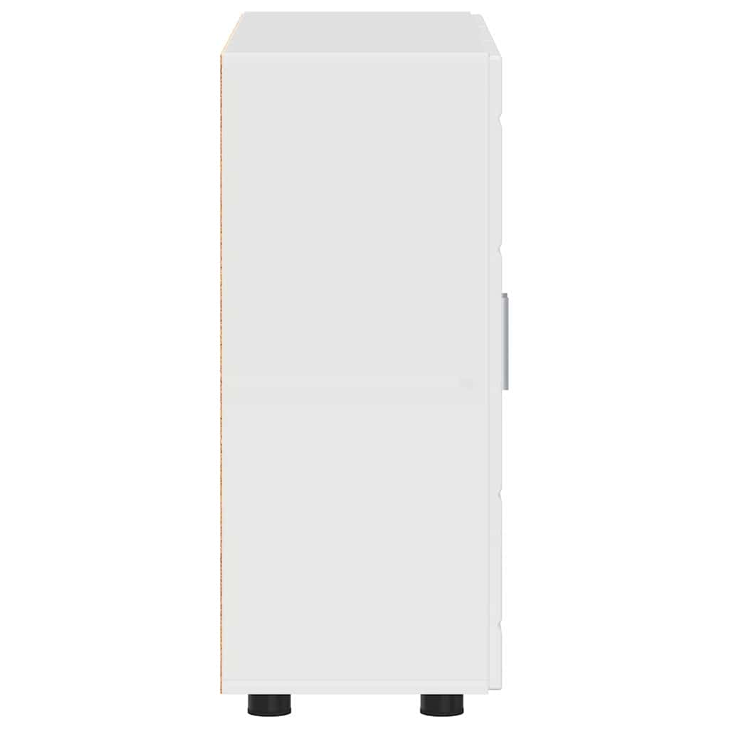 Buffet Branco brilhante 55.5 x 29 x 100 cm Madeira processada