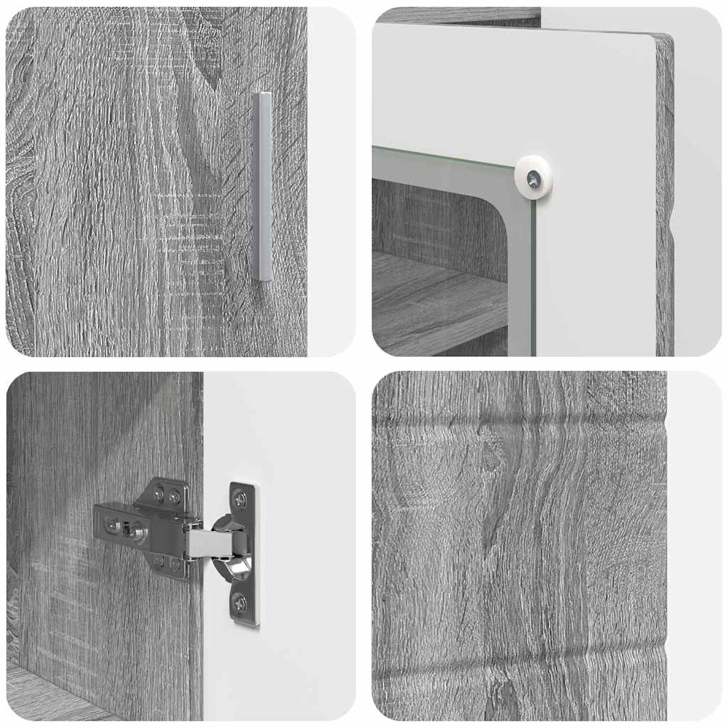 Buffet Sonoma cinzento 55.5 x 29 x 100 cm Madeira processada