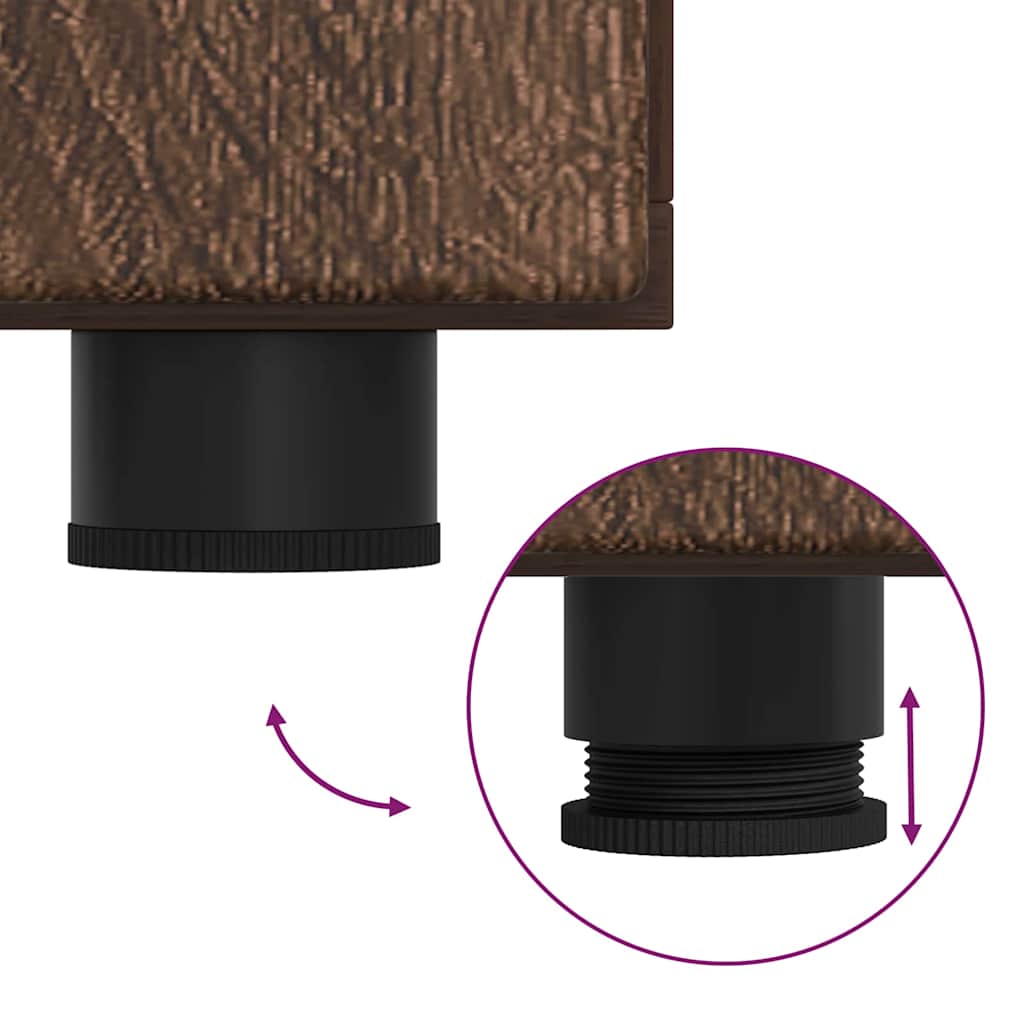 Buffet Carvalho castanho 55.5 x 29 x 100 cm Madeira processada