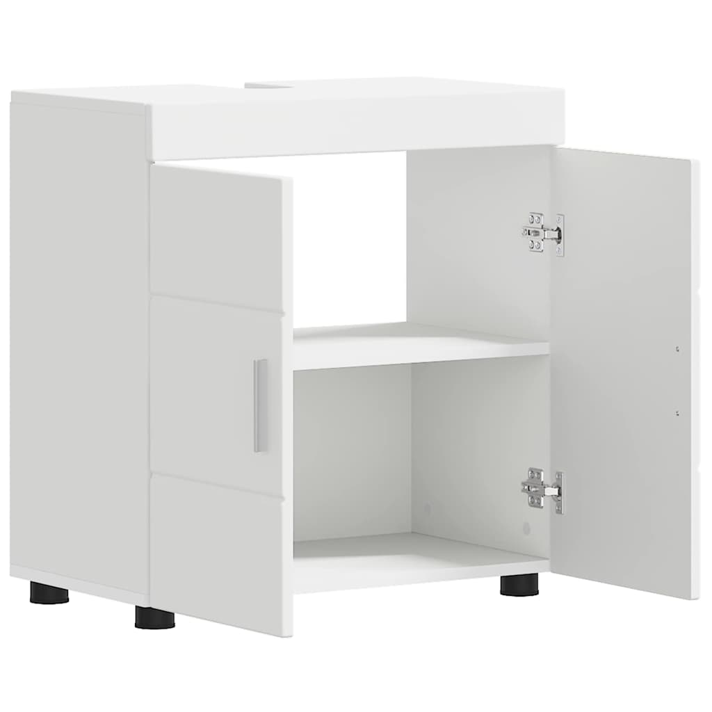 Gabinete para lavatório de banheiro com porta TULUM Branco