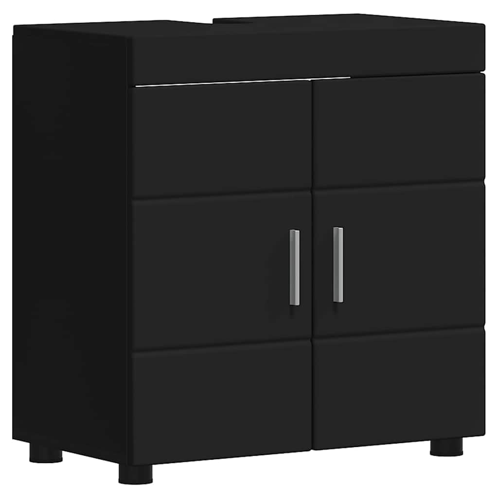 Gabinete para lavatório de banheiro TULUM Preto 60 x 34 x 63 cm